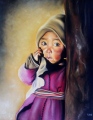 Pastel sec - Figuratif personnages jeunesse