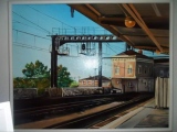 Gare de Nîmes - Figuratif huile