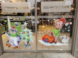 floriane-blot - Peintures sur vitrine fêtes de Noël